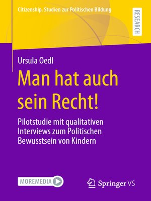cover image of Man hat auch sein Recht!